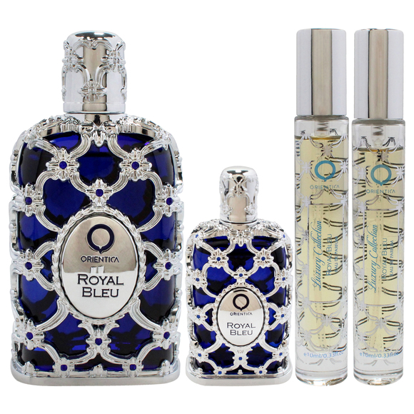 Royal Bleu Orientica 4 Pc 2.7oz EDP Spray, 2 x 10ml EDP Spray, 7.5ml EDP Splash - Picture 2 of 6